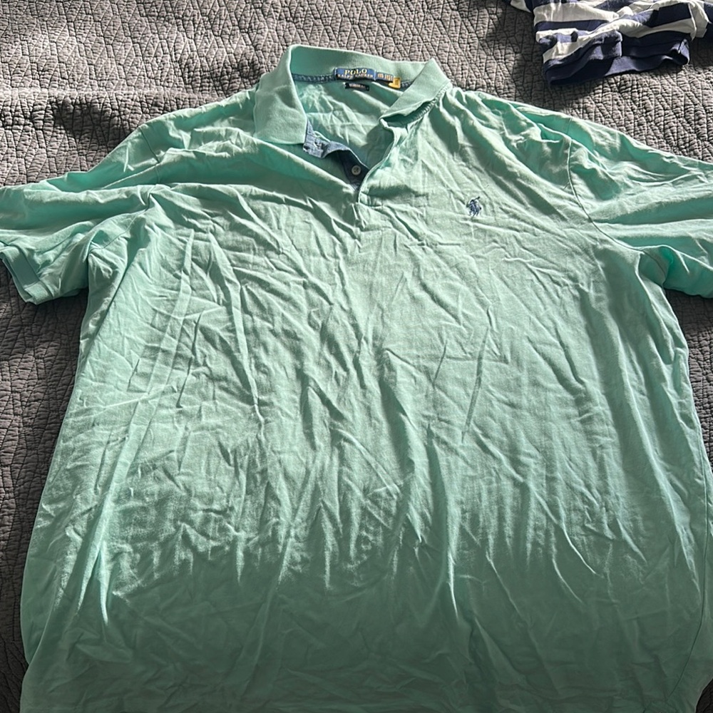 Polo by Ralph Lauren Green Polo Shirt Lightweight Cotton